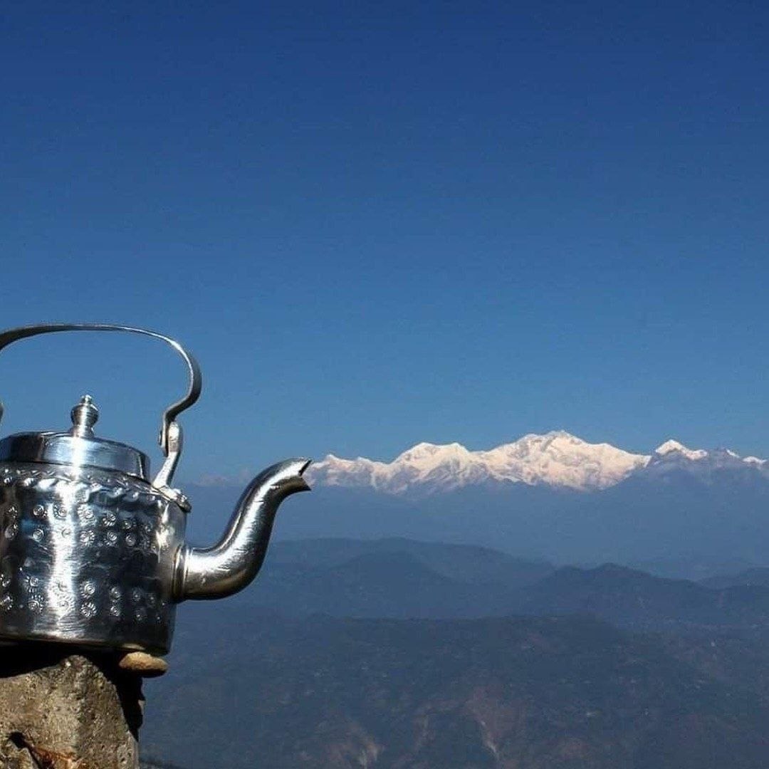 Goodnight yall a tea pot on a rock